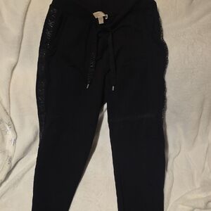 Michael Kors Black Joggers with Side Detail